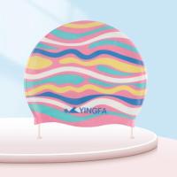 ราคา 2024 YINGFA หมวกว่ายน้ำซิลิโคนกันน้ำสำหรับผู้ใหญ่หมวกว่ายน้ำฤดูร้อนหมวกสระว่ายน้ำยืดหยุ่นป้องกันหูยาวผมหมวกดำน้ำที่มีสีสัน (16939352273)