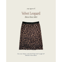 ราคา SAY APPAREL Velvet leopard midi skirt (22868853094)