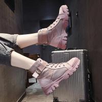 ราคา เข้าแล้วจร้า รองเท้าผู้หญิง รองเท้าบู๊ทมาร์ตินสีชมพู รองเท้าไซส์ใหญ่แบบซาร่า พร้อมส่ง (12290880715)