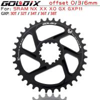 ราคา GOLDIX GXP ใบจานหน้าเดี่ยวจักรยาน 30 32 34 36 38T 3mm 6mm offset สำหรับขาจาน Sram 11 12S NX XX XO GX Single Disc (19533296781)