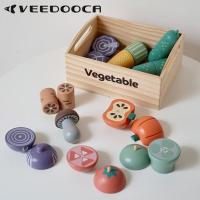 ราคา VEEDOOCA Wooden Food Sets Multi play Food Set Magnetic Vegetables Fruits Cutting Set Kitchen Accessory For Kids Pretend Play (22206629811)