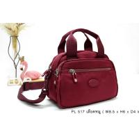 ราคา Lingky กระเป๋าทรงถือ สะพายข้าง ผ้าร่มแบบลายย่น เป็นผ้าร่มรุ่นใหม่น้ำหนักเบามาก ขนาด 8 5 นิ้ว มีช่องซิป 4 ซิป รุ่น PL 517 (14111637728)