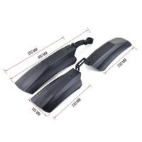 ราคา Flash sale 2pcs Front Rear Mudguard 20 26inch Fat Bike Mtb Bikes Cycling Snow Bike Fender Wide Tire Mudguard Accessories (21169829018)