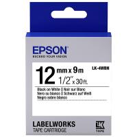 ราคา EPSON เทปพิมพ์อักษร รุ่น LK 4WBN สีดำพื้นเทปขาว ขนาด 12 มม (22680745794)