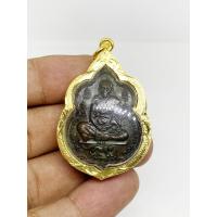 ราคา เหรียญหลวงพ่อสุด วัดกาหลง วัดรวกสุทธาราม ปี 2521 พร้อมเลี่ยมกรอบทองไมครอน (21484699334)