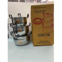 ราคา หม้อชุด ตราพญานาค ตราหัวม้า ชุด 3 ใบ (8215266658)