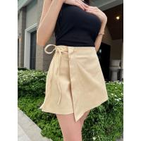 ราคา Chif Skirt กางเกงกระโปรง ทรงป้ายดีเทลผูกข้าง (22488900492)