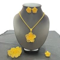 ราคา Fashion jewele เครื่องประดับชุดไทย ลายดอกไม้ฉลุ ดอกพิกุล สร้อยคอ ต่างหู กําไล แหวน (21723247674)