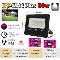 ราคา พร้อมส่ง สปอร์ตไลท์ LED 50W แสงขาว แสงวอร์ม ฟลัดไลท์ Floodlight สปอร์ตไลท์ LED 30 50 100 200 300w (22638455612)