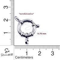 ราคา ตะขอเงินแท้แบบใหญ่ ตะขอเงินมีห่วง ตะขอสปริงกลมแบบหนา นำเข้าจากอิตาลี ตะขอสร้อยคอ ตะขอสร้อยข้อมือ (14617778006)