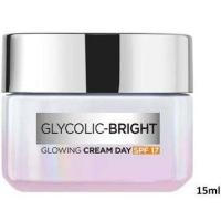 ราคา LOreal Paris Glycolic Bright Glowing Day Cream SPF17 PA 15 ml ลอรีอัล ปารีส ไกลโคลิค ไบรท์ โกลว์อิ้ง ครีม เดย์ เอสพีเอฟ 17 พีเอ 15 มล ขนาดทดลอง (17448101052)