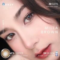ราคา คอนแทคเลนส์ กลาง Milla Brown Luxzylens ลายฮิต ขายดีมาก กรองแสงกันยูวี (21550366896)