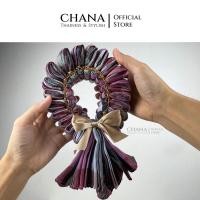 ราคา Chanathai พวงมาลัยผ้าขาวม้ามงคลใส่กล่อง ของชำร่วย (22366818103)