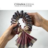 ราคา Chanathai พวงมาลัยผ้าขาวม้ามงคลใส่กล่อง ของชำร่วย (22366818092)