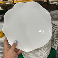 ราคา จานเซรามิก จานขอบหยัก จานสลัด ขนาด 10 5 นิ้ว จานชามราคาถูกๆ จานสวยๆ จานกระเบื้อง จานเซรามิคสวยๆ (22554176531)