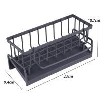 ราคา ออแกไนเซอร์แร็คพลาสติก ABS แบบระบายน้ำได้อ่างล้างจานชั้นวางฟองน้ำสบู่กระเปาะกรองชั้นวางผ้าขนหนู (22682442503)