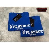 ราคา ขายดี เสื้อยืดPLAYBOY งานปักอก สกรีนแขน มี 5 สี ใส่ได้ชายและหญิง S M L XL (22206730445)