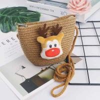 ราคา พร้อมส่ง กระเป๋าเด็ก กระเป๋าสานสำหรับเด็กผู้หญิง กระเป๋าสะพายไหล่ ติดดอกไม้ ติดตุ๊กตาหนอน ติดตุ๊กตากวาง ติดตุ๊กตาหมี กระเป๋าสานแฟชั่น กระเป๋าแฟชั่นเด็ก (21403424674)