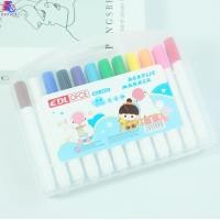ราคา สีเมจิก ปากกาเมจิก ปากกาเมจิกสองหัว 12 24 36 48 สี ปากกาสีน้ำ แบบพกพา ปากกาเมจิกพร้อมกล่องล็อค ปากกามาร์กเกอร์ สีสดใส (22075173861)