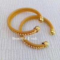 ราคา กำไลของเด็ก เครื่องประดับชุดไทยของเด็ก กำไลข้อมือเด็ก กำไลสีทองสำหรับเด็กเล็ก รุ่นนี้สามารถปรับได้ใส่ได้ตั้งแต่เด็กเล็กอายุ 3 ขวบ (16417407138)