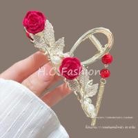 ราคา หรูหราเล็กๆน้อยๆสไตล์ชาแนลใหม่กิ๊บของผู้หญิงหวานสง่างามดอกกุหลาบคว้าคลิปขั้นตอนสั่นพู่ฉลามคลิปกิ๊บ (22670653730)