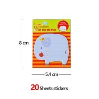 ราคา 8pcs cute stiky notes kids toy cartoon memo pad 20 sheet (20683531646)