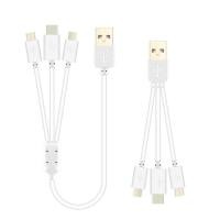 ราคา Ready Stock 0 22M 1M 3 In 1 Short Fast Charging Cable Compatible For iP Phone Micro Usb Type C USB Charger Cord Date Cable (22051714022)