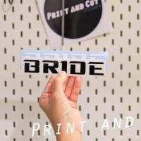 ราคา Sticker สติ๊กเกอร์แต่งรถ ลาย BRIDE ติดตกแต่ง มีหลายสีหลายขนาดให้เลือก สติ๊กเกอร์แต่งรถ สติ๊กเกอร์แต่งมอเตอร์ไซค์ ไดคัทพร้อมติดเทปยก (20924408443)