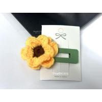 ราคา กิ๊บ 1ชิ้น กิ๊บติดผมแฮนด์เมด ลายดอกไม้ สีเหลือง ขนาดดอก 4 5 cm กิ๊บงานถักโครเชต์ กิ๊บติดผม กิ๊บน่ารัก โครเชต์ Handmade (17960489267)