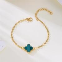 ราคา Fashion Korean 18K Gold Plated Four Clover Leaf Flower Bracelet Adjustable Bangle Women Jewelry Birthday Gift (22184424928)