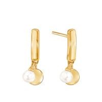 ราคา PRIMA ต่างหูประดับไข่มุก ตัวเรือน 9K สี Yellow Gold Golden 9 Collection รหัสสินค้า 955E0065 01 (22769490157)