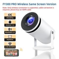 ราคา 100 ของแท้ HY300 Pro โปรเจคเตอร์ Mini projector 4K WIFI iPhone Android11 0 มินิโปรเจคเตอร์โฮมเธียเตอร์ (22891427570)