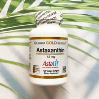 ราคา สาหร่ายแดง แอสต้าแซนธิน Astaxanthin AstaLif Pure Icelandic 12 mg 120 Veggie Softgels California Gold Nutrition (402522953)