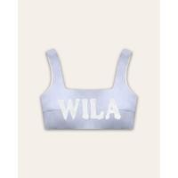 ราคา Wila CRAYON CROP เสื้อคร็อปสายหลังสม็อกสีพาสเทล พิมพ์logo Wila (19026913400)