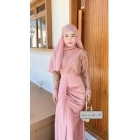 ราคา แถมฟรี ผ้าคลุมสีเข้าชุด ชุดอิสลาม เดรสใส่ออกงาน เดรสยาวผ้าซาร่า รุ่นพิพิมแต่งกริตเตอร์ เดรสมุสลิม ชุดสวยๆใส่รายอ ชุดเดรสใส่งานแต่ง จัดเซ็ตเพื่อนเจ้าสาว ชุดนิกะห์ (22683341974)