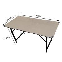 ราคา โต๊ะหน้าขาว โต๊ะพับได้ วางของ โต๊ะทำงาน โต๊ะประชุม ขนาด60x150x75cm 5ฟุต พร้อมส่ง (22037283863)