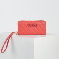 ราคา Guess กระเป๋าสตางค์ ใบยาว มีซิป สีแคนดี้ (20894884705)