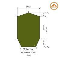 ราคา กราวชีท ผ้าปูรองเต็นท์ COLEMAN CROSS DOME 270 เพิ่มส่วนเสริมสำหรับวางของหน้าเต๊นท์ พร้อมถุงเก็บ (22552252497)
