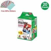ราคา Instax Mini Film White 10 20 40 60 80 100 Sheets For FUJI Instant Photo Camera Mini 11 Mini 9 8 7S 70 Free Stickers (14007641916)