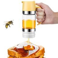 ราคา Honey Dispenser Jar 10 Oz No Drip Glass Honey Dripper with Handle Honey Syrup Dispenser for Bread Coffee or Tea (22786817307)