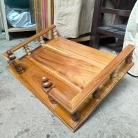 ราคา BF หิ้งพระไม้สักติดผนังเหลี่ยม ขนาดกว้าง 50 34 ซม สีใส หิ้งพระติดผนังไม้สักแพร่ มีรับประกัน (17010300507)