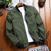 ราคา PLAYBOY เสื้อแจ็คเก็ตผู้ชาย Slim Outer Casual Men S Jacket Men S Windbreaker Jacket Zip Jacket (16337777989)