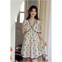 ราคา เดรสสั้นลายโบว์ น่ารักป้ายYPY (22407756996)