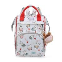 ราคา กระเป๋าคุณแม่พิมพ์ลายกระต่ายการ์ตูนจุดกลางกระเป๋าเป้สะพายหลังแบบถือน้ำหนักเบาพกพาสะดวกสำหรับคุณแม่และเด็กออกไปข้างนอกกระเป๋าเป้อเนกประสงค์ความจุใหญ่ (20188647587)