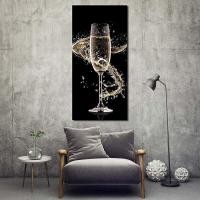 ราคา ผ้าใบวาดภาพแชมเปญหรูหราถ้วยไวน์สีทองศิลปะผนังสมัยใหม่สำหรับห้องนั่งเล่นการตกแต่งบ้านโปสเตอร์1ชิ้นกรอบไม้ด้านในหรือไร้กรอบ หรือกรอบอะลูมินัมอัลลอยสีดำ (21535522022)