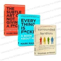 ราคา 3 Books หนังสือ Surrounded By Idiots The Subtle Art of Not Giving A F ck Everything Is F cked Mark Manson Book Self Help Inspirational Books for Personal Development Success หนังสือภาษาอังกฤษ (2136888