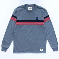 ราคา เสื้อยืดแขนยาวคาดแถบ 3 สี ปักนก L17 เสื้อกันหนาว (7001866332)