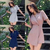 ราคา Patcha17 เสื้อผ้าแฟชั่น เสื้อผ้าผู้หญิง เดรสออกงาน สี กรม เทา ชมพู พร้อมส่ง (3486902254)