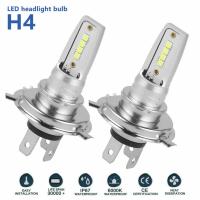 ราคา หลอดไฟหน้าความสว่างสูง LED 8ดวงสำหรับรถยนต์ประหยัดพลังงานหลอดไฟสีขาวไฟหน้ารถมอเตอร์ไซค์แบบ LED H4 2ระดับ Tenmillion (19050967070)