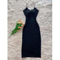 ราคา MBell เดรสยาวสายเดี่ยว ผ้าเรย่อน แหวกข้างสุดแช่บบบบ (22054088095)